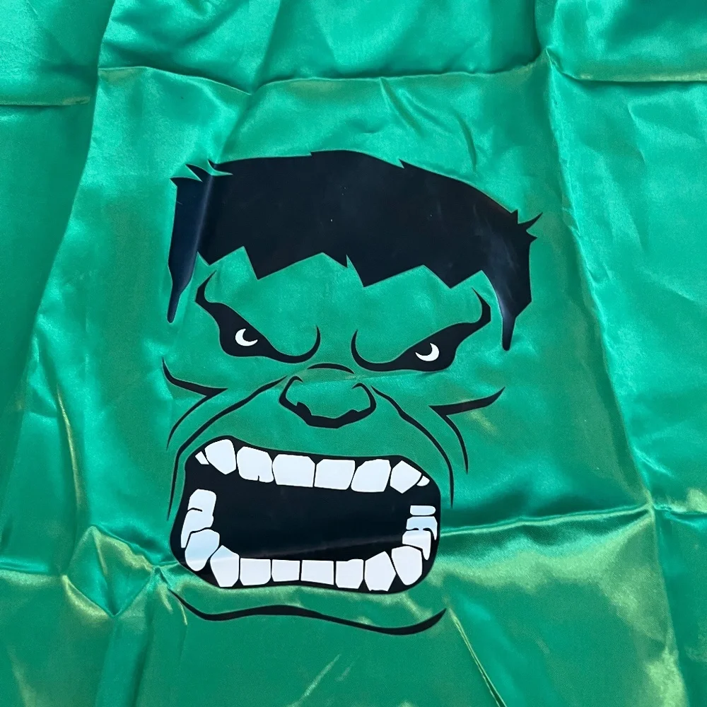 - hulk mask and cape dress up halloween costume